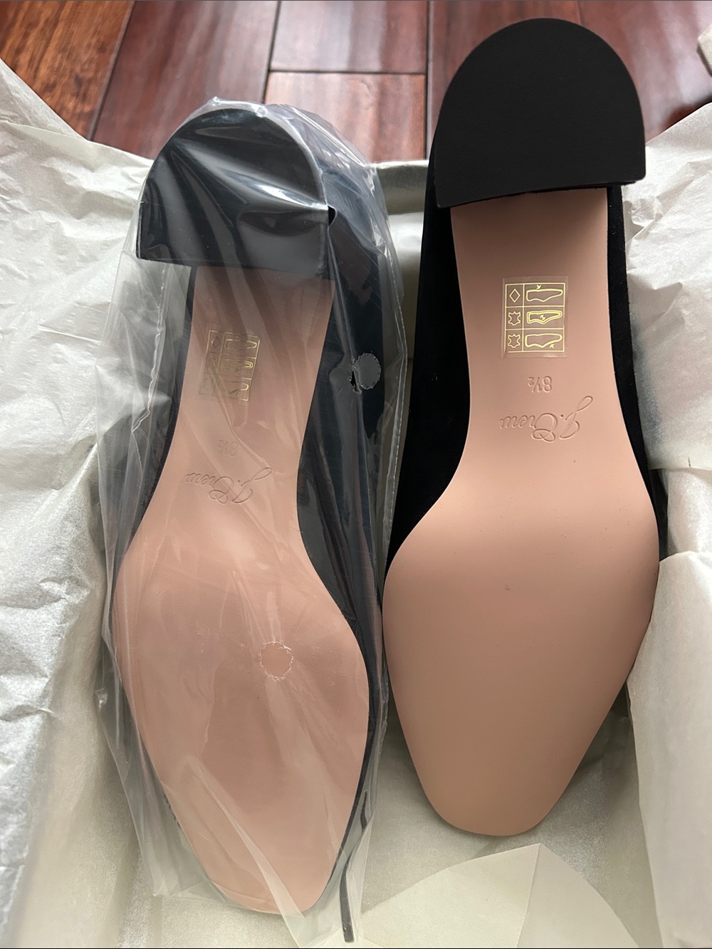 J. Crew Kate pumps block heels in black suede size 8.5, NWB - Picture 6 of 6